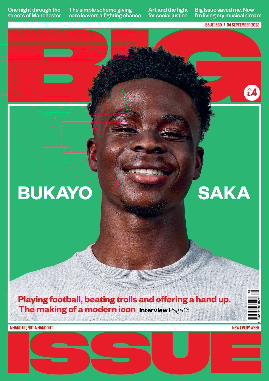 1580 Front Cover Bukayo Saka