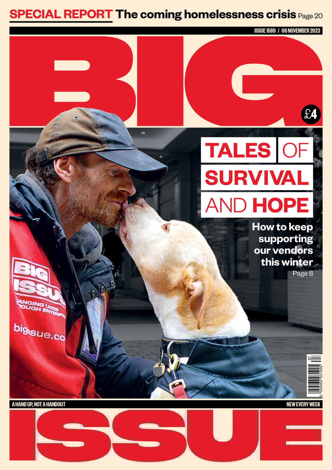 1589 Front Cover Vendor and Dog
